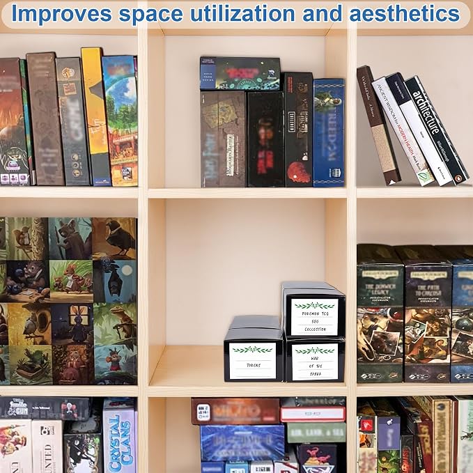 Trading Card Storage Box with Dividers, Cardboard Card Organizer Box - Image 6