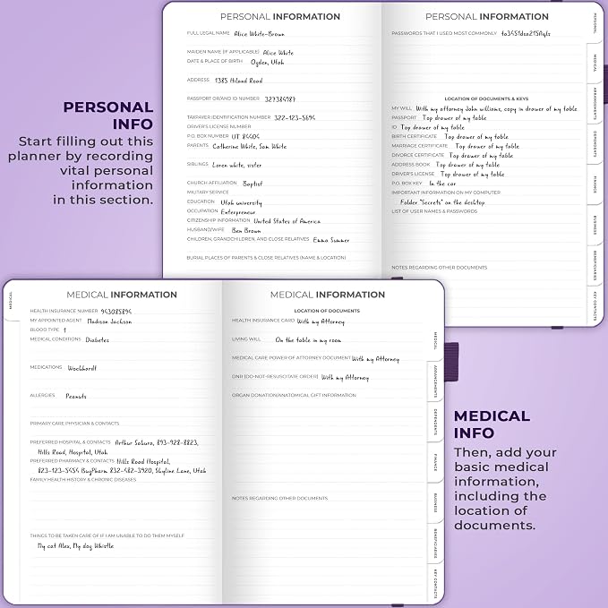 Clever Fox End of Life Planner – Final Arrangements Organizer - Image 3