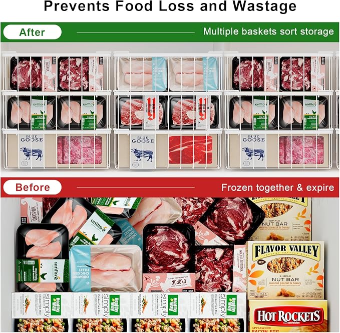 Chest Freezer Organizer Baskets - Image 5