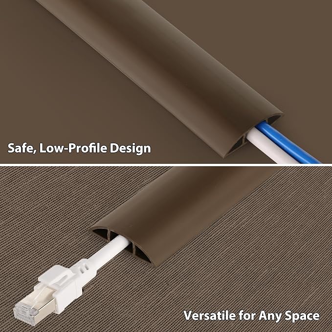 ZhiYo 5.6ft Cord Covers for Wires on Floor, Cord Hider Floor Hide Extension - Image 3