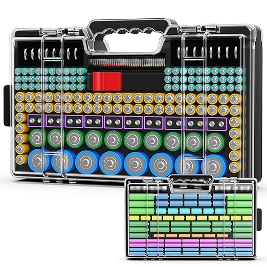 Battery Organizer Storage Holder Box Case by Narotood