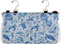 Ink Blue Turtles Fish Crabs Bedside Caddy by QwThum
