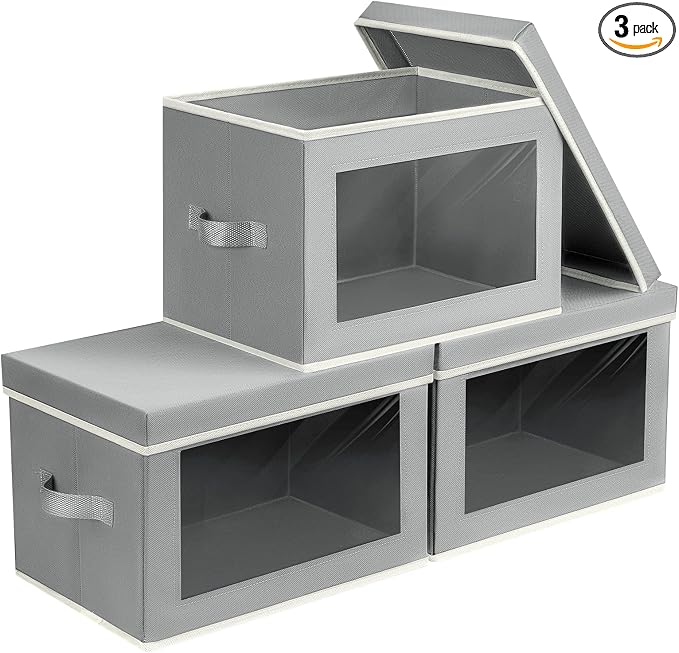 Storage Bins, Storage Baskets for Shelves by Homsorout