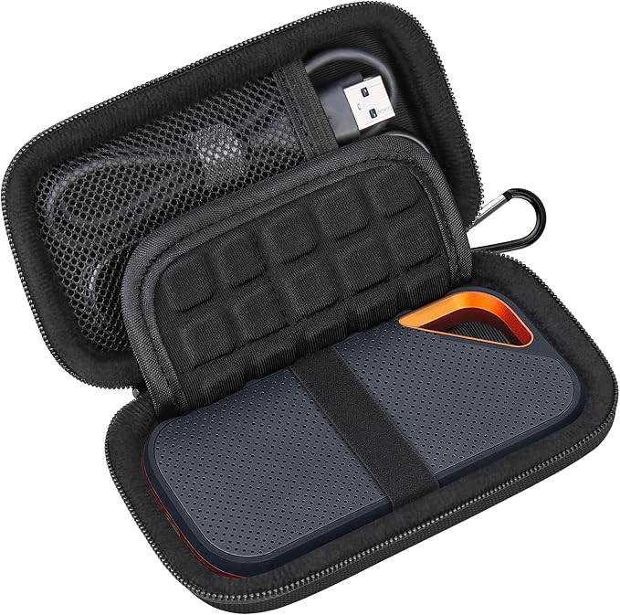 Lacdo Hard Carrying Case for SanDisk Extreme Pro/SanDisk Extreme Portable by Lacdo