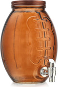 Football Shaped Drink dispenser, Glass Beverage Dispenser by MosJos