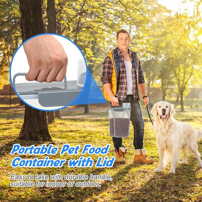 TBMax Dog Food Storage Containers 2 Pack 8 to 10 Lbs, Airtight Pet Food - Image 5
