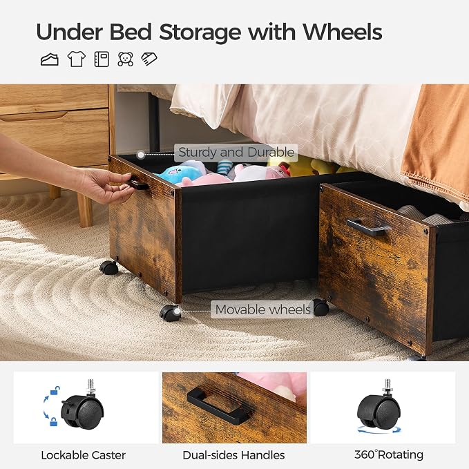 Under Bed Storage with Wheels XXL Size, Under Bed Storage Containers, UnderBed - Image 4