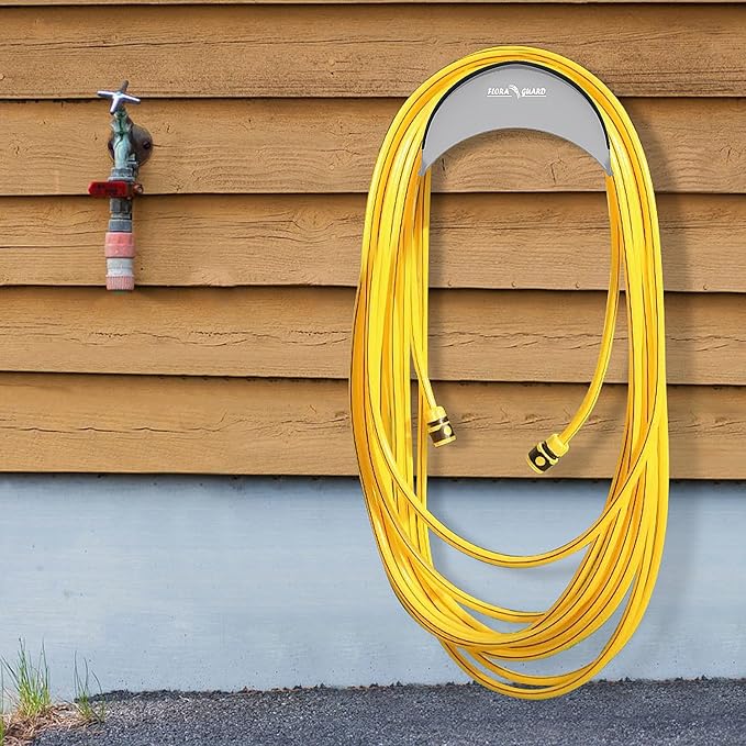 FLORA GUARD Garden Hose Holder, Heavy-Duty Hose Hanger, Holds Up to 125 ft - Image 5