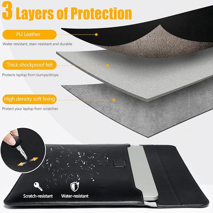 HYZUO 13 Inch Laptop Sleeve Case - Image 3