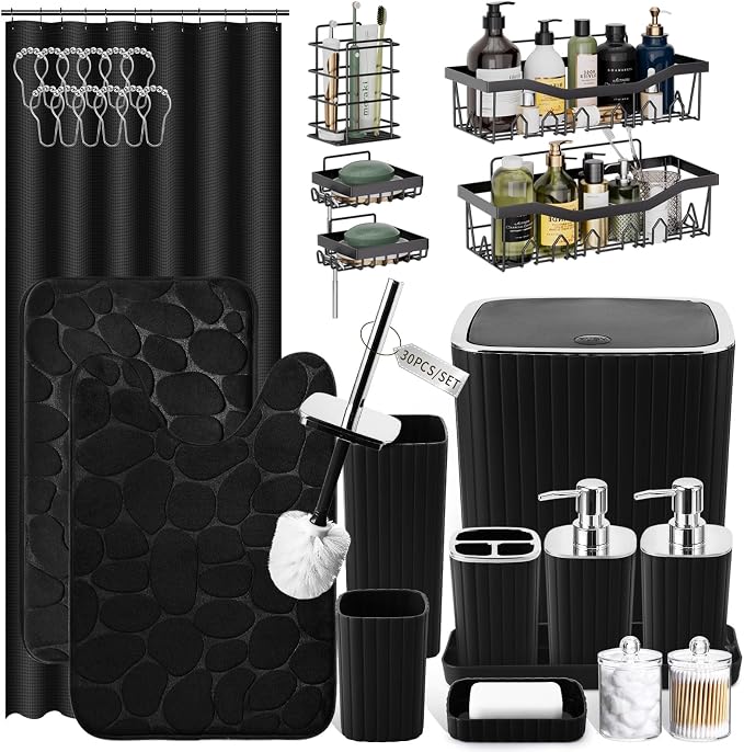 30PC Bathroom Accessories Set by BetterbathroomwithXLHOME