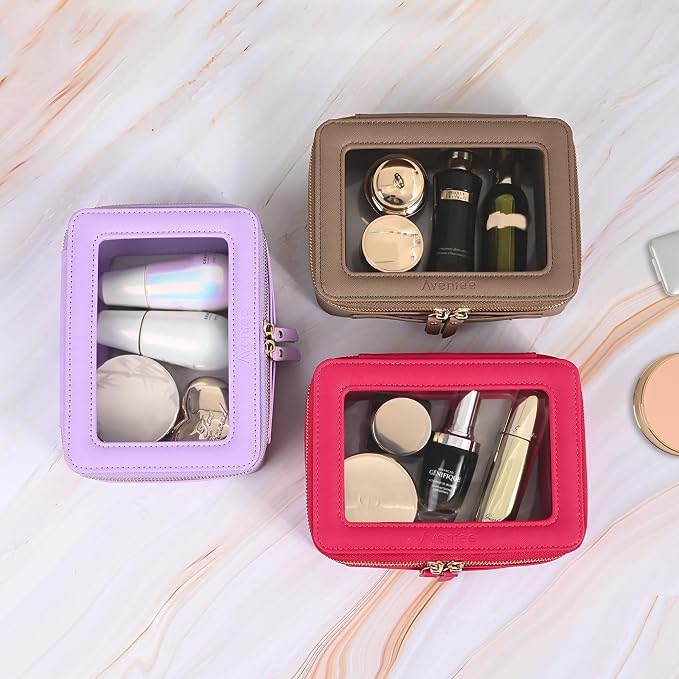 Aveniee Clear Makeup Bag Organizer, Travel Toiletry Bag Cosmetic Case - Image 7