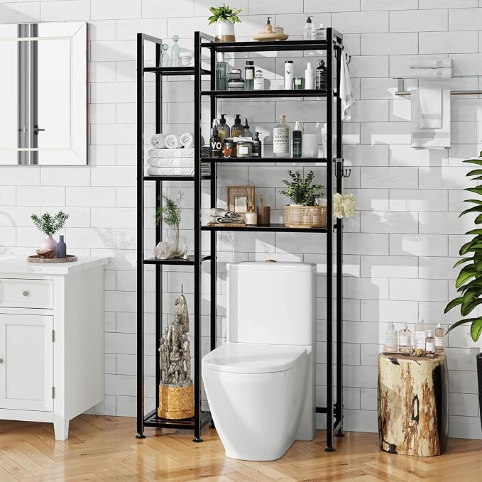 Simple Trending 8 Tier Over The Toilet Storage - Image 2