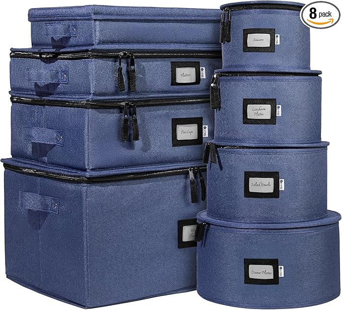 Hard Shell China Storage Containers 8-Piece Set Moving Boxes by HOLDN%E2%80%99STORAGE