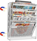6 Tier Magnetic File Holder, No Drilling Installation File Cabinet Organizer by LQPAFZ
