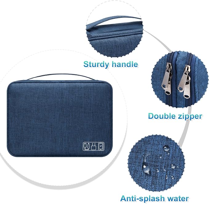 CILLA Electronics Organizer Travel, Travel Cord Organizer Case, Compact - Image 4