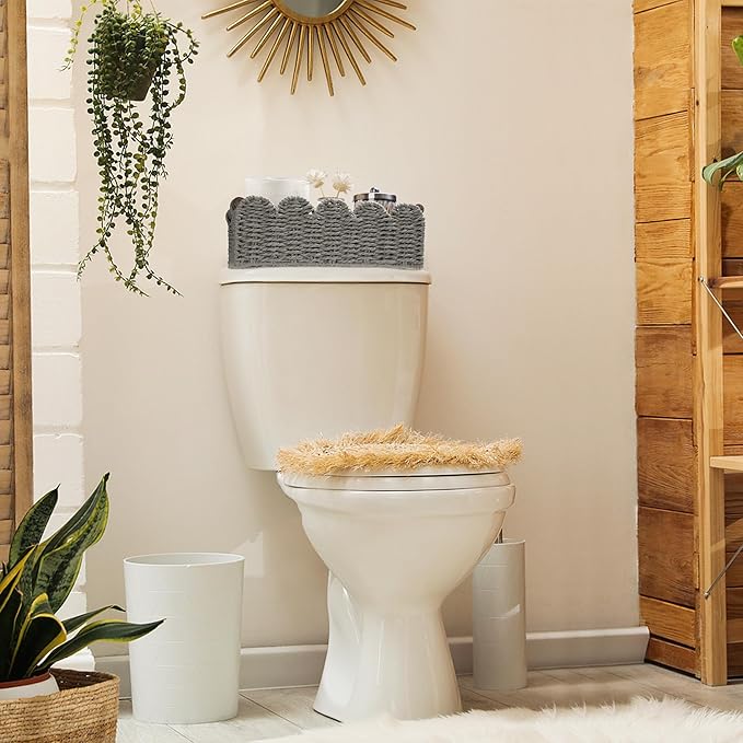 Storage Basket Wicker Baskets for Organizing Toilet Paper Storage Basket for - Image 3