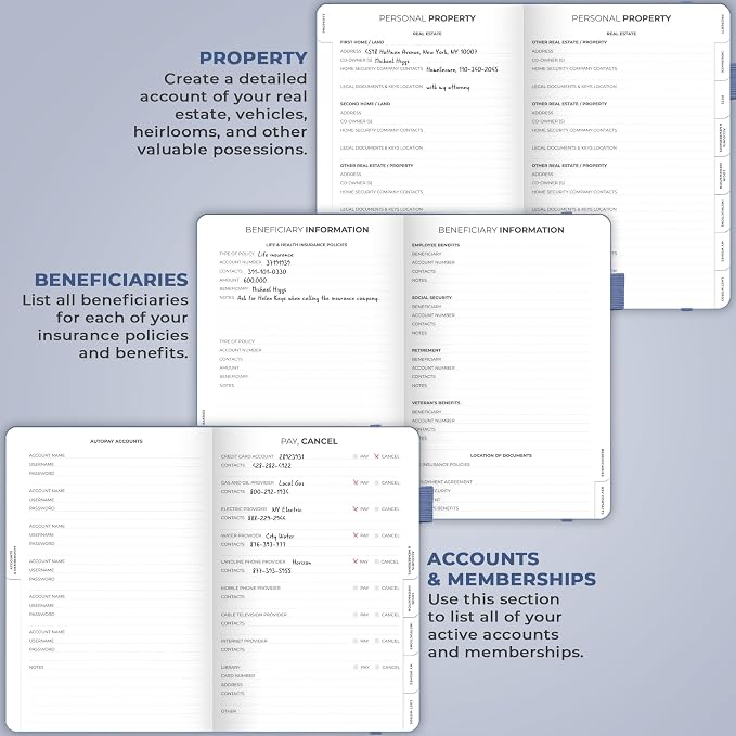 Clever Fox End of Life Planner – Final Arrangements Organizer - Image 5