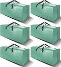 6 Pack Heavy Duty Large Moving Bags W/Backpack Straps by VELVETSURE