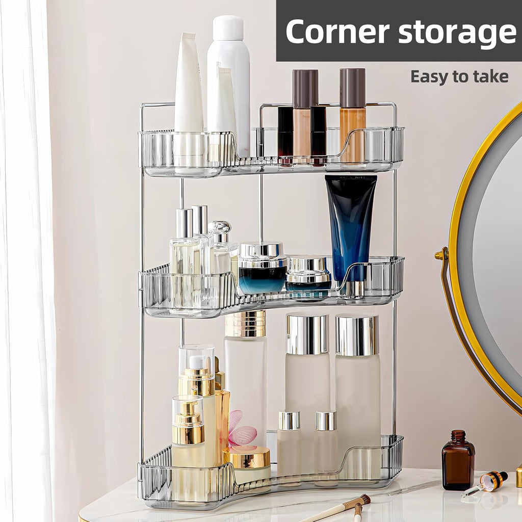 YCIA&DONE Corner Bathroom Counter Organizer, Makeup Organizer for