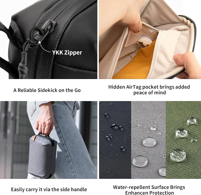 PGYTECH Mini Travel Tech Organizer, Waterproof Tech Pouch, Electronics - Image 6