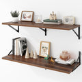 Deep Floating Shelves Wall Mounted, Living Room, Office by Acovy
