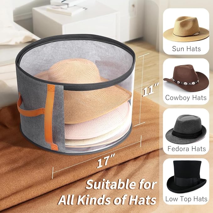 Oversized Clear Hat Storage Box - Image 4