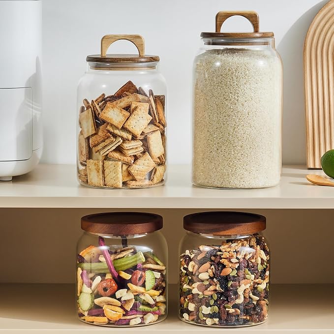 Sweejar Glass Jars for Laundry Room Organization, 90 ounce Laundry Pods - Image 8