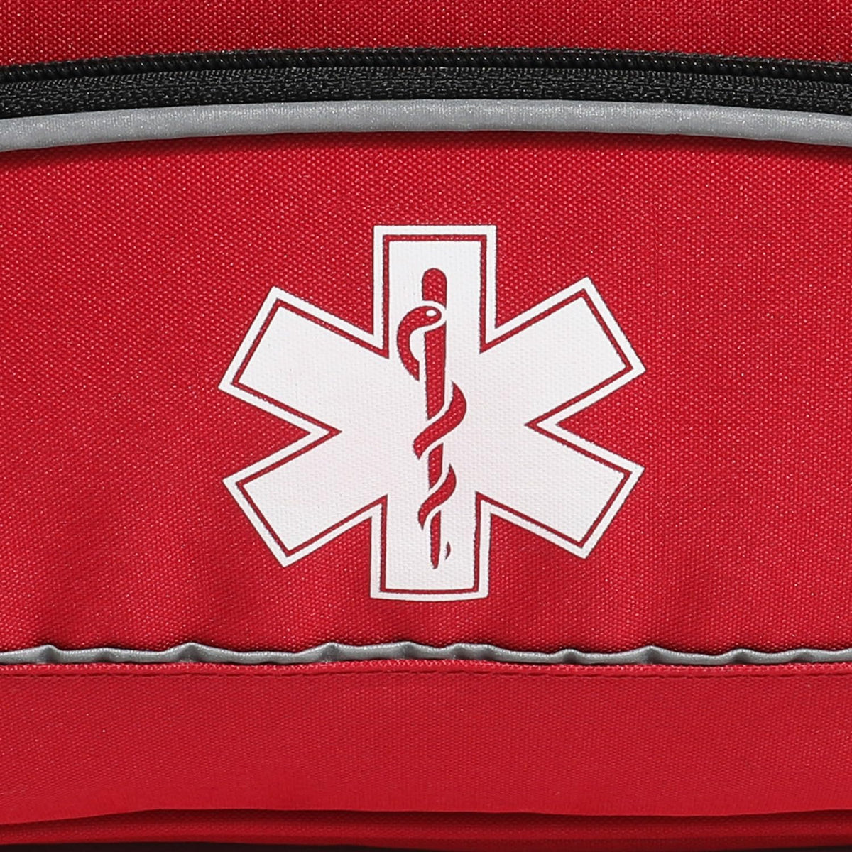 Empty Red First Responder Bag On Call Trauma Bag EMT First Aid Carrier