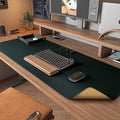 DAWNTREES Dark Green Desk Mat, Leather Desk Pad, Cork Desk Mat Protector by PremiumDeskPadatDawnTrees
