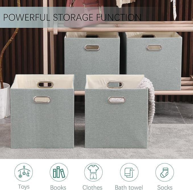 Collapsible Organization Basket Fabric Foldable Box - Image 6