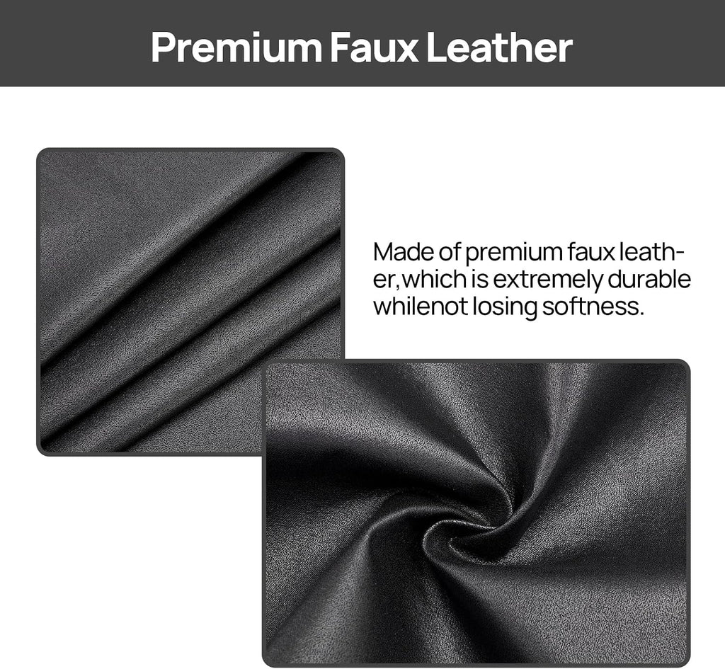 Teniux Remote Control Holder Faux Leather Armrest Organizer with 6