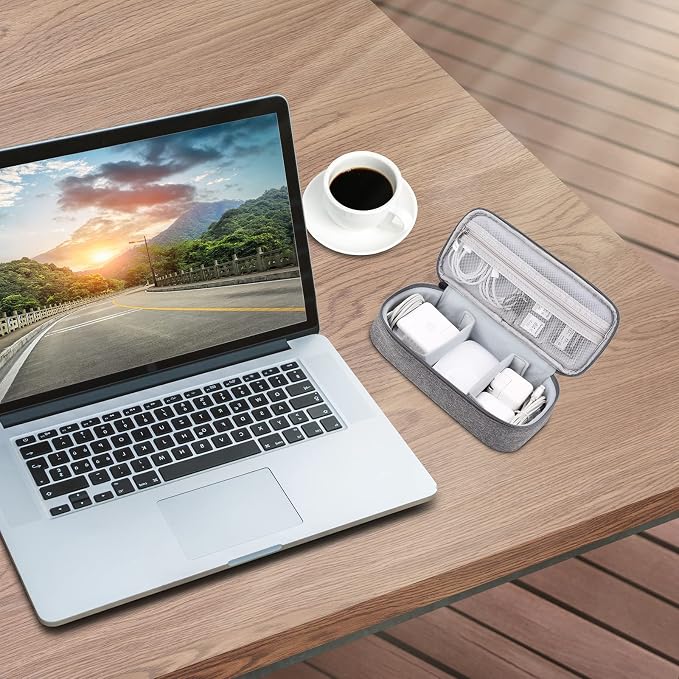 Tech Organizer Travel Case, Electronics Carrying Pouch Bag - Image 7