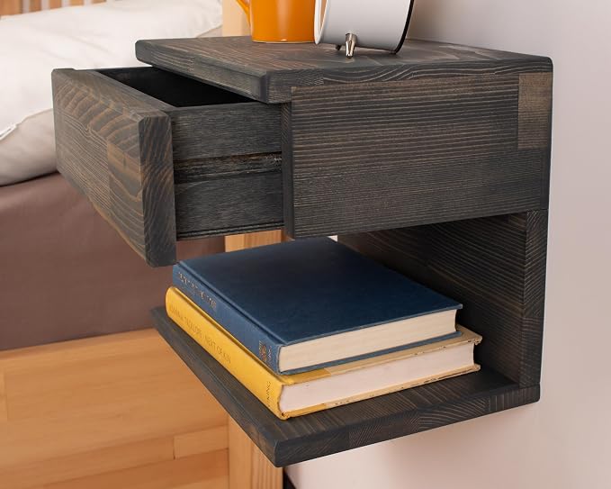 Floating Nightstand Side Accent or End Table - Image 2
