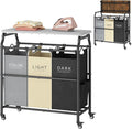 Hoctieon 3 Section Laundry Sorter Cart by Hoctieon