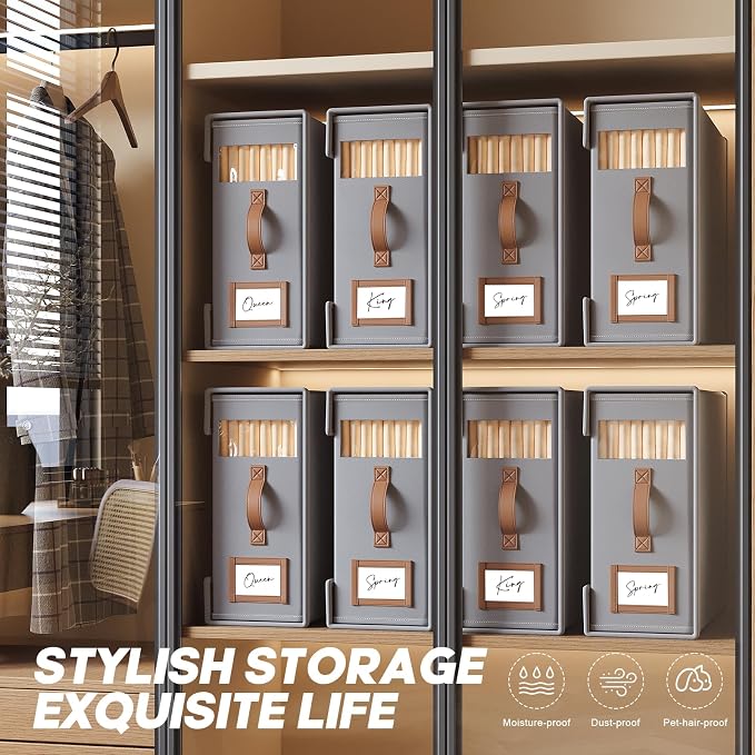 BigPonpPon 8 Pack Bed Sheet Organizers And Storage - Image 5