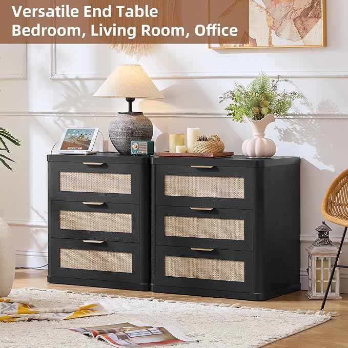 LEYAOYAO Rattan Night Stand - Image 4