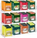 Acrylic Tea Bag Organizer 3 Tier Clear Tea Bag Holder & Storage Rack Display by TWINKLEMON