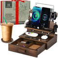Wood Phone Docking Station for up to 3 Phones by ParkwayHome