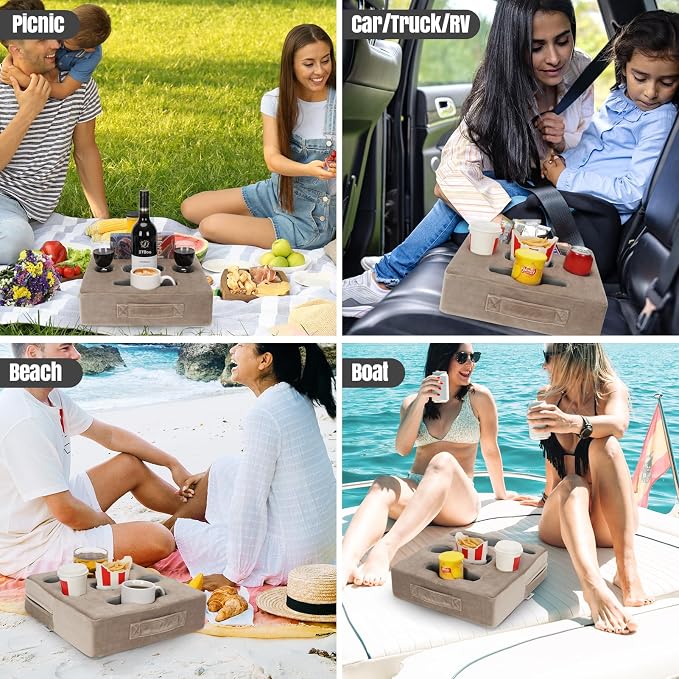 STBoo Couch Cup Holder Pillow Tray - Image 7