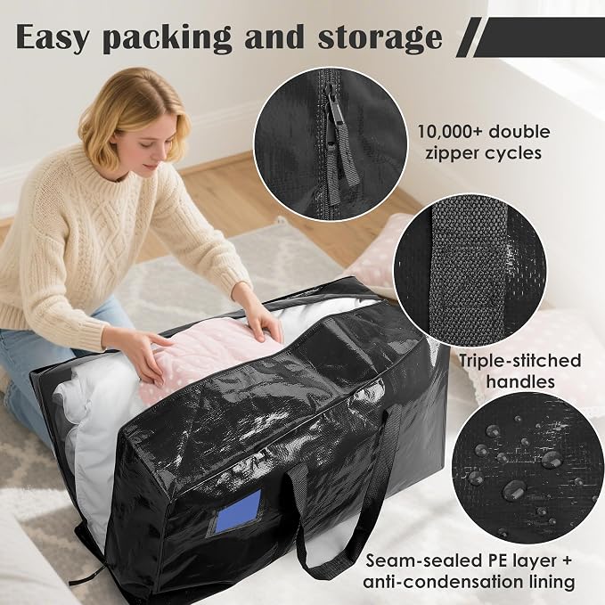 12 Pack Extra Large Heavy Duty Moving Bags - Image 3
