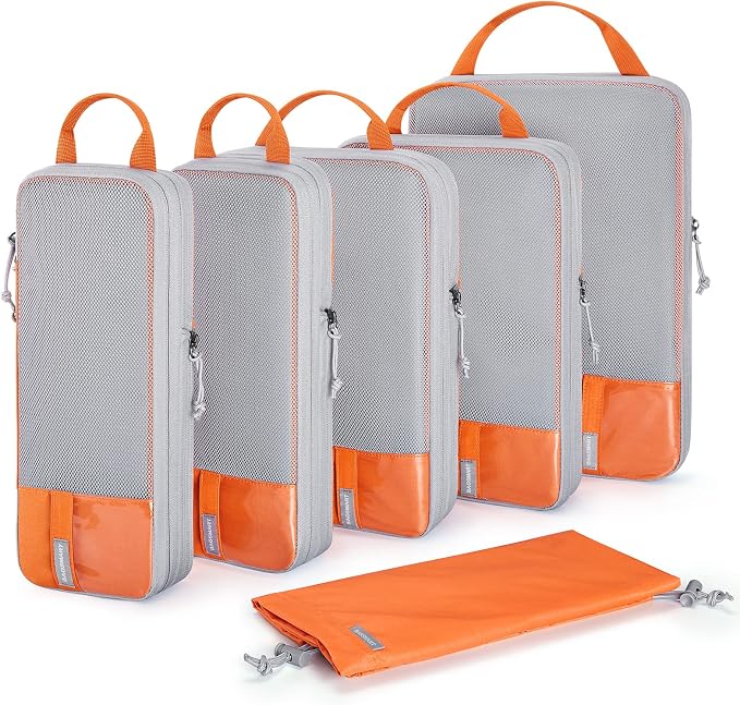 BAGSMART 6 Set /4 Set/2 Set Compression Packing Cubes by BAGSMART