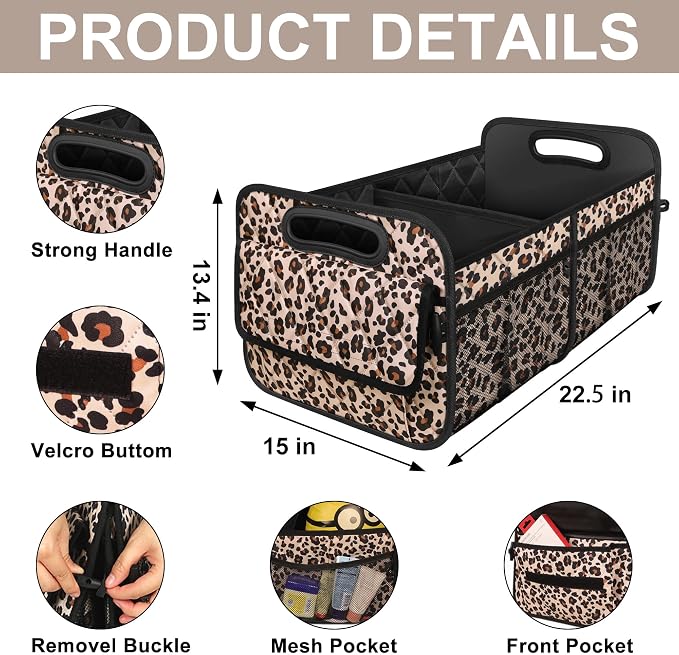 Deosk Trunk Organizer for SUV, Car Organizers and Storage - Image 3
