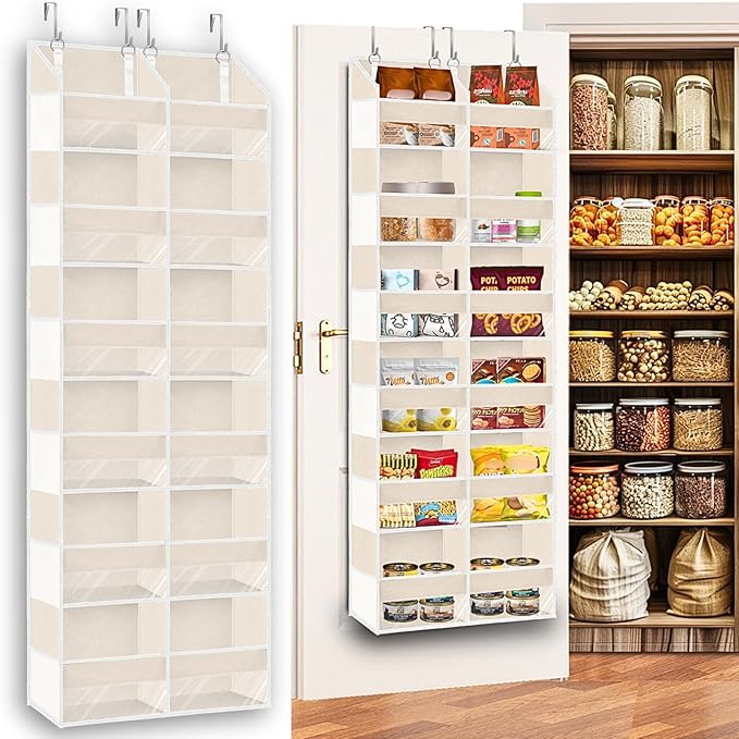 Over the Door Organizer 6 Tiers, Extra Large Behind Door Storage of 12 by Ofiray-home