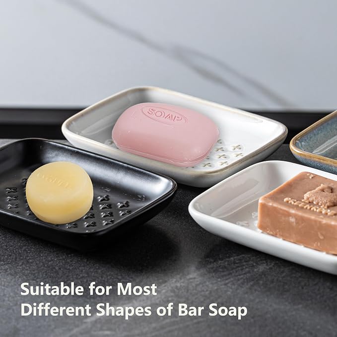 Gomakren Soap Dish, Shower Soap Holder, Christmas Ceramic Soap Dishes - Image 7