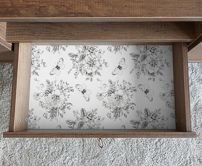 Floral and Butterfly Self Adhesive Shelf Liner - Image 2