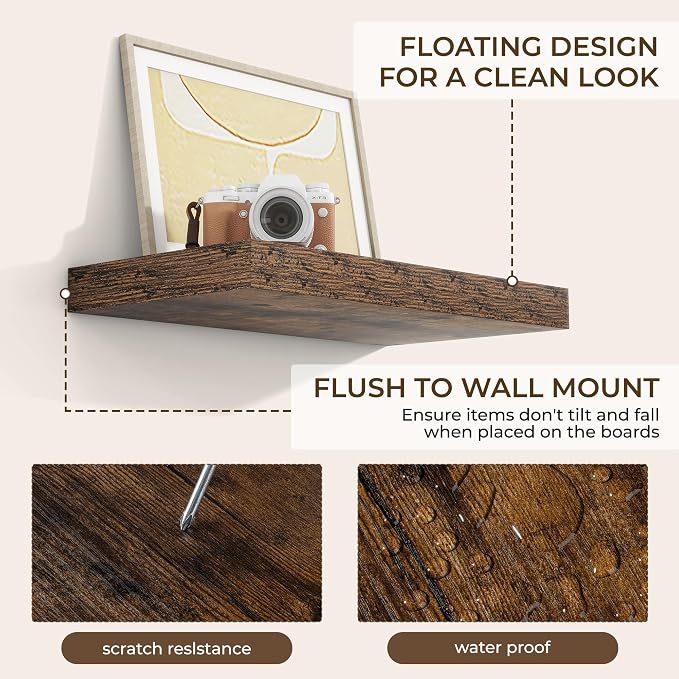 RICHFOCUS 16Inch Floating Shelves - Image 6