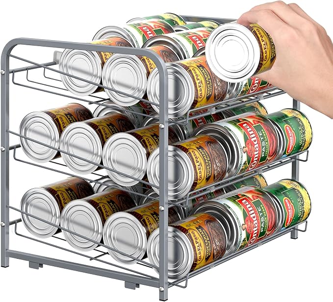 BTY Can Organizer for Pantry Stackable 2 Pack, Can Storage Organizer Rack - Image 5