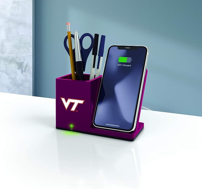 SOAR NCAA Unisex Cell Phone Wireless Charging Stand and Desktop Organizer - Image 2