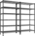 REIBII 6-Tier Metal Shelving Unit Storage Shelves, Sturdy Wire Shelving by REIBII