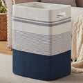Laundry Hamper, Large Woven Rope Tall Laundry Basket by SIXDOVE